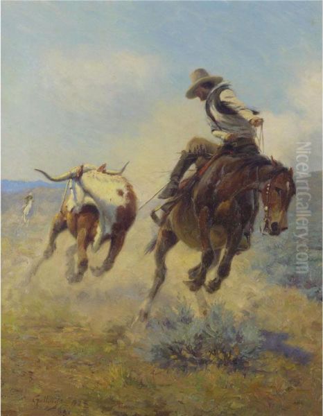 Roper Oil Painting by Elling William Gollings