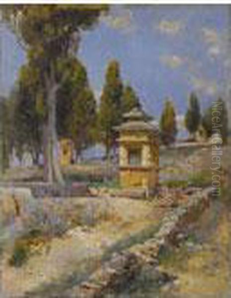 Paisaje Oil Painting by Antonio Gomar y Gomar