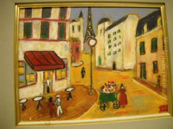 Viejo Montmartre Oil Painting by Martin Gomez