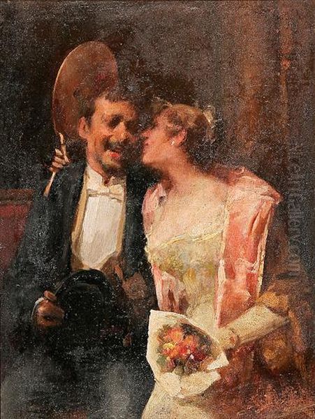 Una Pareja Oil Painting by Simon Gomez Polo