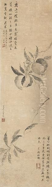 Hanging Scroll Oil Painting by Pan Gongshou