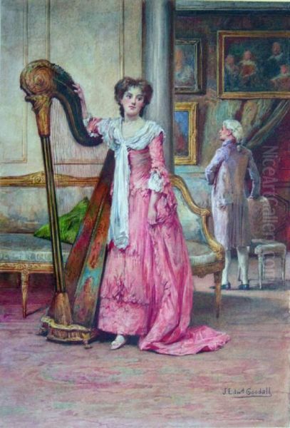 Out Of Tune Oil Painting by John Edward Goodall