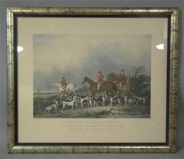 The Old Berkshire Hunt Oil Painting by John Goode