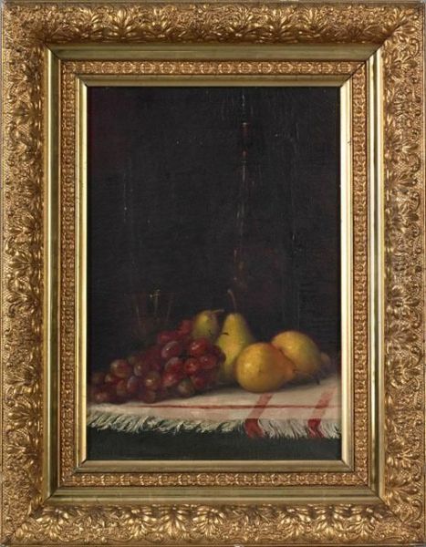 Still Life With Fruit Oil Painting by William Wells Goodrich