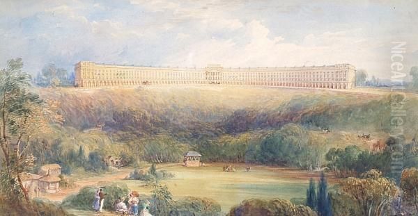 A Design For Camden Crescent Oil Painting by Francis Goodwin