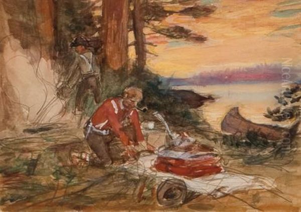 Breakin' Camp Oil Painting by Philip Russell Goodwin