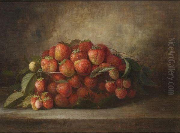 Strawberries Oil Painting by Richard Goodwin