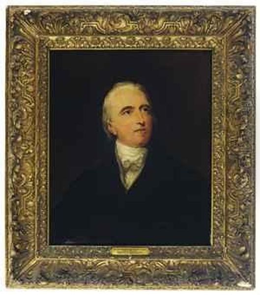 Portrait Of A Gentleman, Head And Shoulders, Wearing Blackcostume Oil Painting by Sir John Watson Gordon