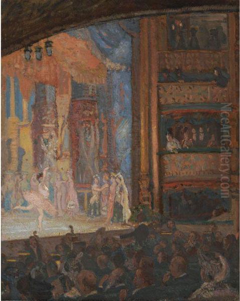 A Ballet At The Alhambra Oil Painting by Spencer Frederick Gore