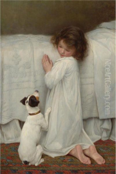 Forgive Us Our Trespasses Oil Painting by William Henry Gore