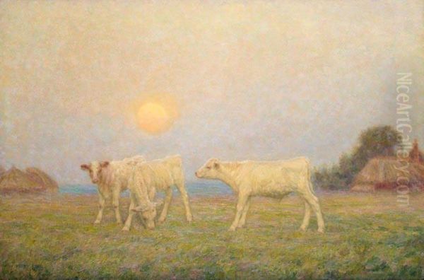 The Rising Moon Oil Painting by William Henry Gore