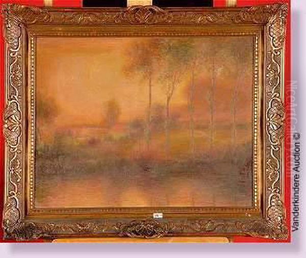 Bord Detang Ensoleille Oil Painting by Auguste-Francois Gorguet