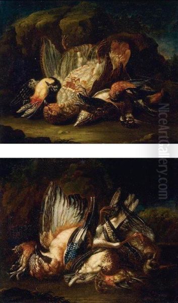 Game Birds Oil Painting by Alessandro Gori