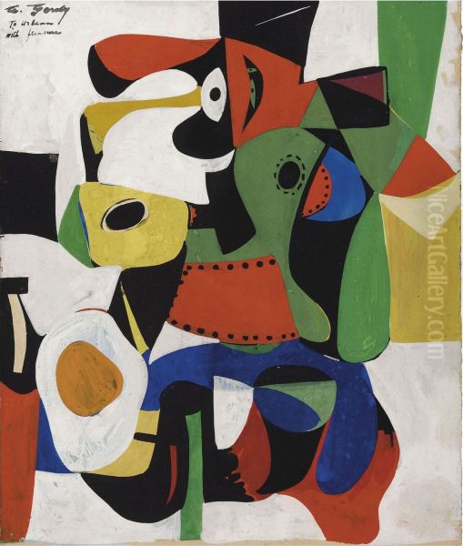 Untitled Oil Painting by Arshile Gorky