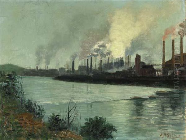 Bethlehem Steel Oil Painting by Aaron Harry Gorson