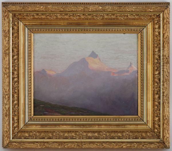 Weisshorn Oil Painting by Albert H. Gos