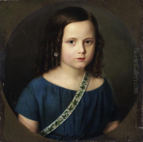 Childrens' Protrait Oil Painting by August Gosch