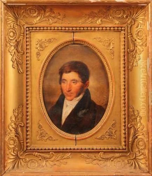 Portrait D'homme Oil Painting by Nicolas Louis Gosse