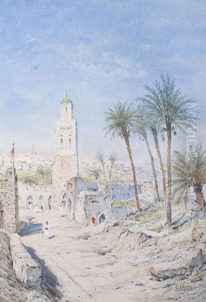 Vue De Taza Au Maroc Oil Painting by Octave Gosse