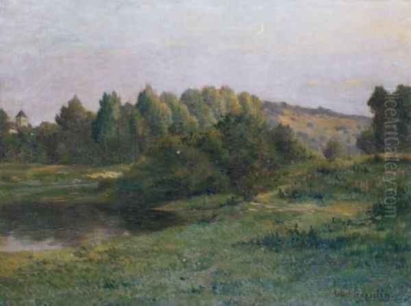 Paysage Oil Painting by Albert Ferdinand J. Gosselin