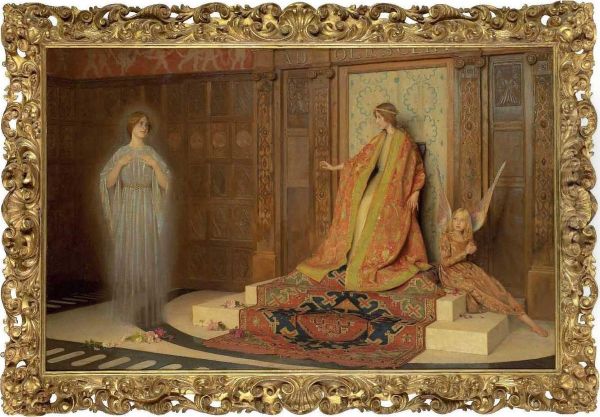 The Dawn Of Womanhood Oil Painting by Thomas Cooper Gotch