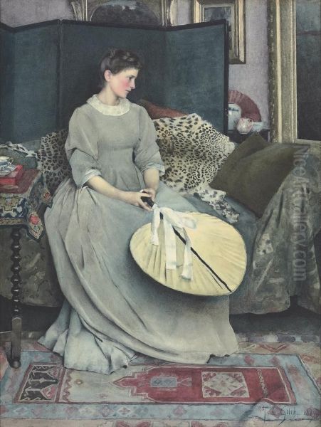 The Year Of The Rose Oil Painting by Thomas Cooper Gotch