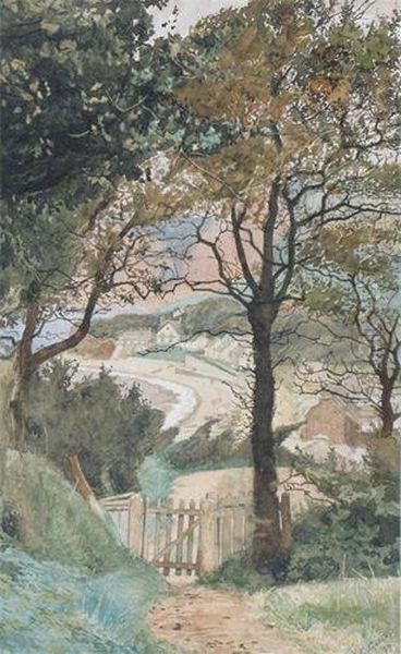 View Of Sidmouth Oil Painting by Thomas Cooper Gotch