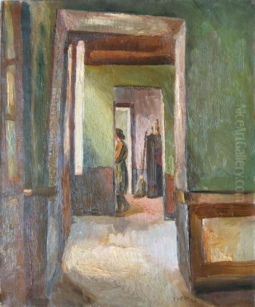 Scene De L'interieur Oil Painting by Jacques Gotko