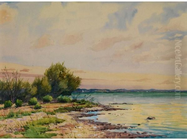 Am Chiemsee Oil Painting by Paul Gotz-Racknitz