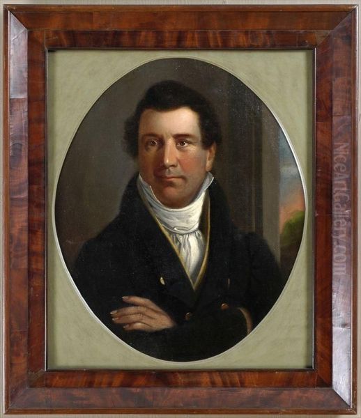 Matthew Prior : Portrait Of Abraham Hammett, Esq Oil Painting by Gould John H. & Hart William M.