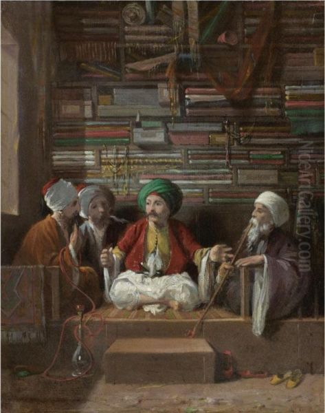 The Fabric Merchant Oil Painting by Walter Gould