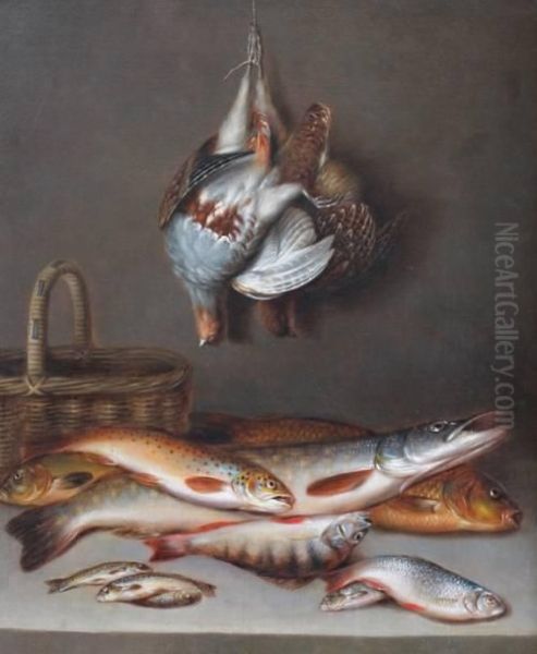 Still Life With Game And Fish Oil Painting by William Buelow Gould