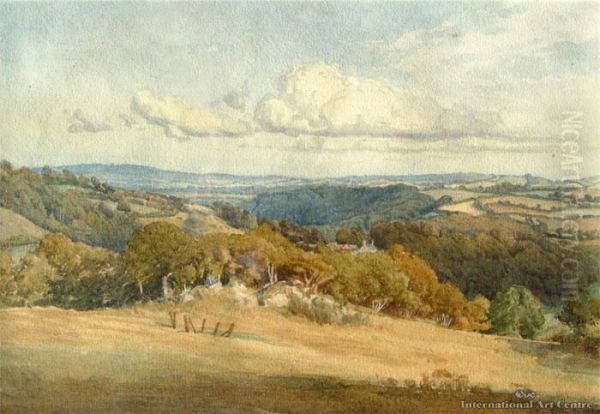 Rural Landscape Oil Painting by Edmond, Edward Gouldsmith