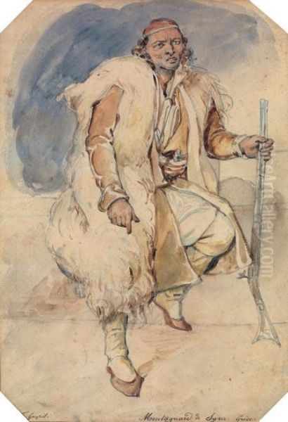 Portrait D'un Chasseur Grec by Frederic Goupil