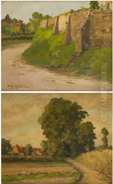 Le Chemin Creux Oil Painting by Charles Gouweloos