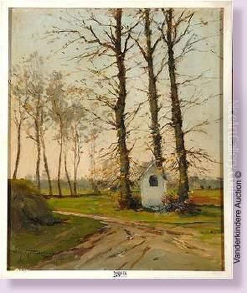 Chapelle Rustique Oil Painting by Charles Gouweloos