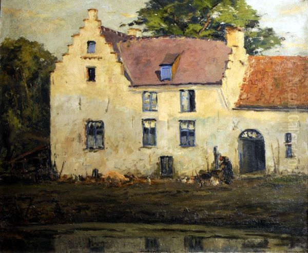 La Ferme Blanche Oil Painting by Charles Gouweloos