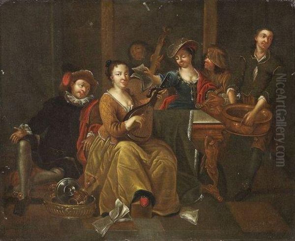 Le Concert Oil Painting by Hendrik Govaerts