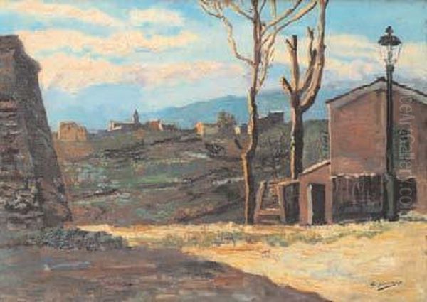 Entroterra Ligure Oil Painting by Giovanni Governato