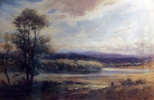 Loch Of Aboyne Oil Painting by George Russell Gowans