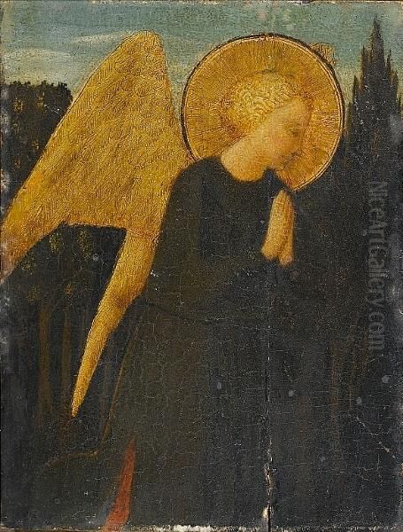 The Angel Of The Annunciation Oil Painting by Benozzo Gozzoli