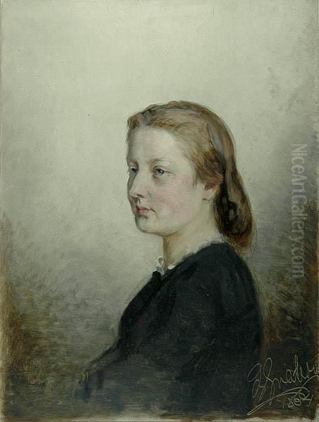 Zofia Z Kuczynskich Hordynska Oil Painting by Andrzej Grabowski