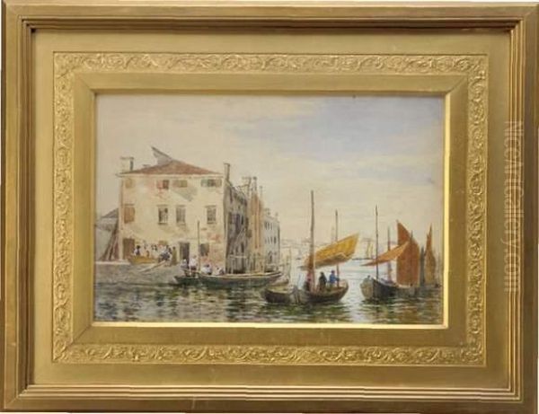 Vue De Venise Oil Painting by James Edward Grace