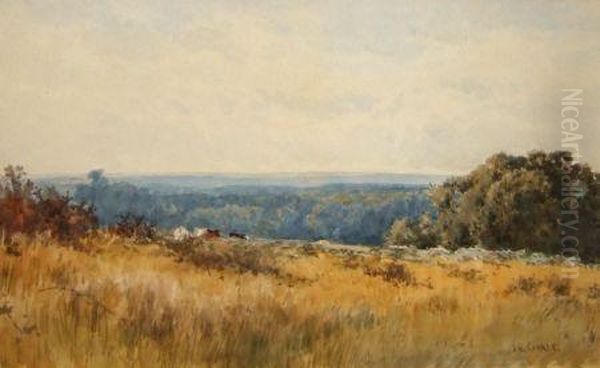 The Surrey Hills Oil Painting by James Edward Grace