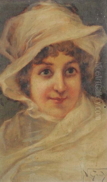 Ritratto Femminile Oil Painting by Napoleone Luigi Grady