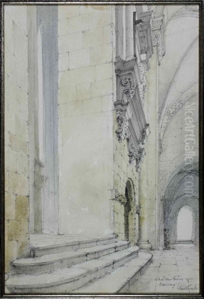 Aus Dem Dom Zu Mainz Oil Painting by Paul Graeb