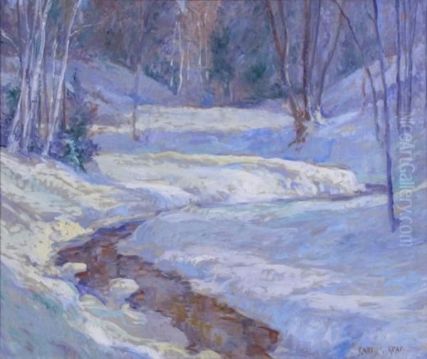 Midwinter Oil Painting by Carl C. Graf