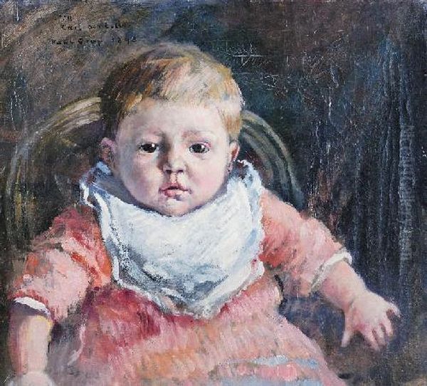 Portert Carla Oil Painting by Paul Edmund Graf