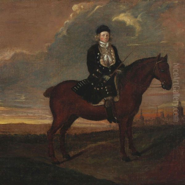 Young Preussian Nobleman Near Postdam Oil Painting by Anton Graff