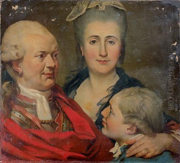 Portrait De Famille Oil Painting by Carl Anton Graff